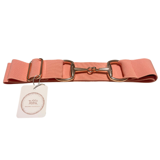 Blush Pink Belt - Rose Gold Snaffle Bit