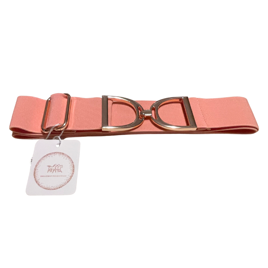 Blush Pink Belt - Rose Gold Stirrups
