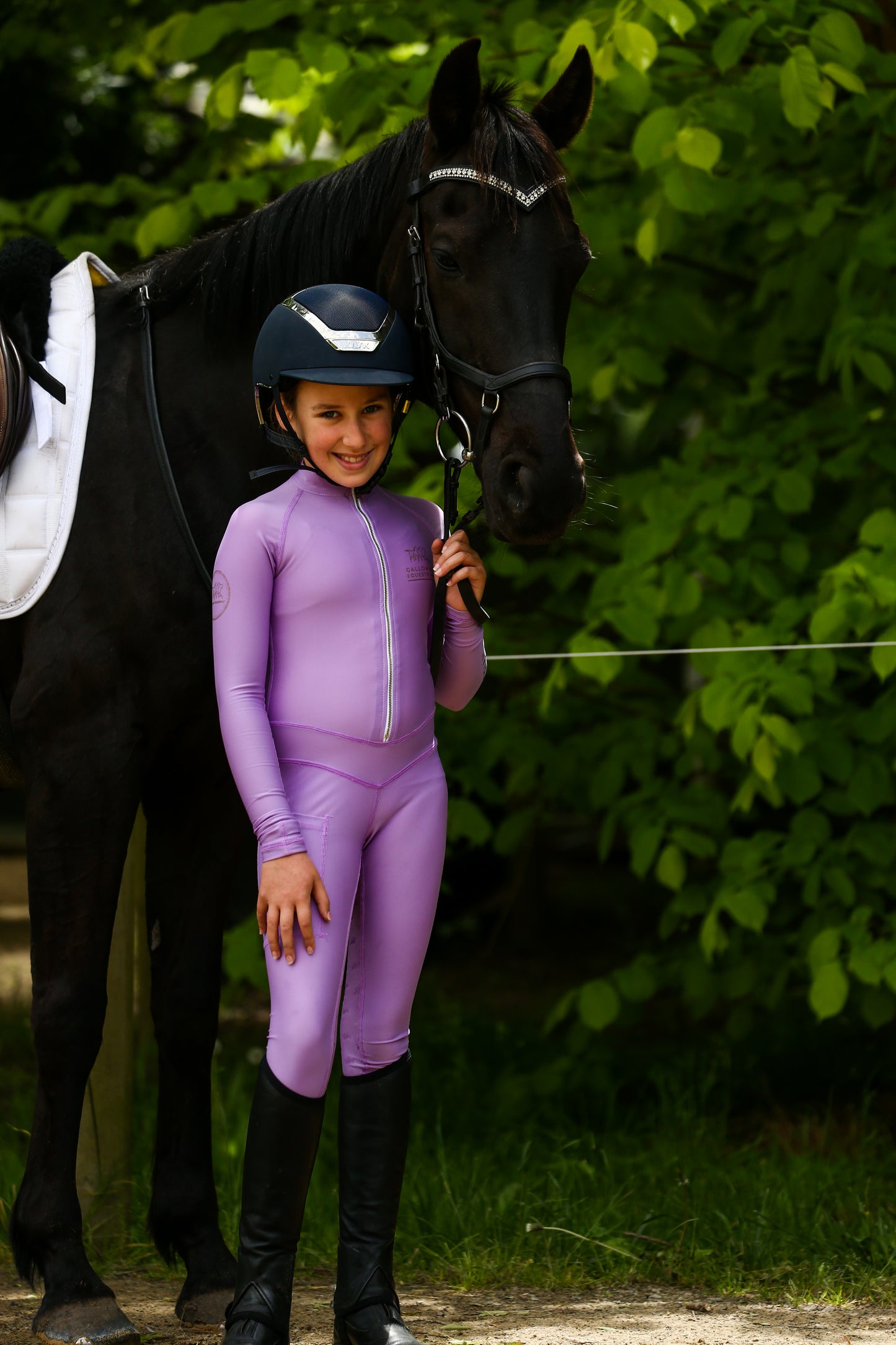 LOLLIPOP light weight summer long sleeve Galloway Equestrian Performance riding suit